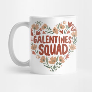 Cute Galentine's Day Squad Gang Girls Valentine 2024 Funny Mug